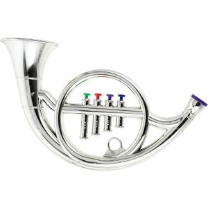 1pc Horn Model Models Toy Piano Musical Instruments French Decor Kazoo Trumpet Kids Prop for Performance Simulated French Horn Simulated Copper Sled Electroplating Child