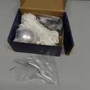 NQ Flagpole Hardware Repair Parts Kit,50 Feet Halyard Rope+3" Silver Ball+6" Zinc Alloy Cleat+4 Metal Swivel Snap Clips+Aluminum Alloy Flagpole Truck with Nylon Pulley for 1.6"-2" Flag Poles