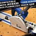 ACS430 55" Track Saw Guide Rail for ACS Track Saw, include 5m Splinter Guard and Connectors, 55" Guide Rail for ACS Tracks, Perfect for Woodworking Longer Cuts, 55"Guide Rail with Connector