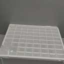 Akro-Mils 64-Drawer Plastic Drawer Storage Cabinet for Garage Organization, Bead Organizer, Building Bricks Storage, Teacher Toolbox, Makeup Organizer, 20" W x 6" D x 16" H, 10164 White