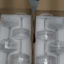 Martini Glasses set of 16, 10 oz Ribbed Coupe Glasses Champagne Coupe Glasses Set for WineMargarita Glass (Transparent)