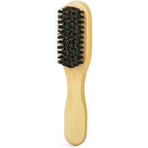 Bamboo Slick Back Hair Brush - Soft Bristles for Laying Down Edges & Glossy Finish | Mini/Trave Boar Bristle Brush to Style, Polish & Smooth Frizz for Baby Hair and Sleeks Ponytails/Buns