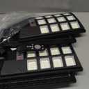 Aqraou Solar Lights Outdoor for Outside, IP66 Waterproof Solar Street Lights Outdoor with Motion Sensor & Dusk to Dawn, 6500K Security Flood Light for Yard Garden with Remote Control - 4PACK (4PCS, White)