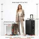 29 inch Aluminium Zipperless Suitcase, Full Aluminum Hard Shell Check-in Suitcase, 29 Inch 100% Aluminum Hard Shell Luggage with PU Wheels,Aluminium Huge Luggage with TSA Locks(Silver)