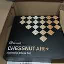 Chessnut Air+ Electronic Chess Set Full Wooden Pieces, WiFi & Bluetooth, AI Chess Computer, LED Indicators Smart Chessboard for Online Play