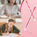 2 x WY WENYUAN 12 Pcs Red Gel Pens, 1.0mm Bold Point Quick Drying Gel Ink Pens, Retractable Ballpoint Pens for Smooth Writing, Ideal for School, Office, Journaling, Note Taking and Correction