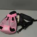 Inspack Dog Backpack Carrier/Cat Carrier, Adjustable Pet Front Carriers Travel Bag for Puppy Medium Dogs, Legs Out, Soft Ventilated Doggie Chest Carry Backpacks for Hiking/Camping, 2.5-4 lbs, Pink