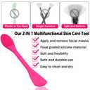 3 x RamPula Silicone Facial Cleansing Brush Pores Cleaner,Remove Blackhead,Remove Acne,Face Massager,Applicator,Spatula,Mud Mask,DIY,Cream,Face Washing Clean,Body Lotion