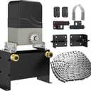 Bltezeit 1100lb Sliding Gate Opener - Chain Drive Electric Gate Motor with 2 Remotes & 16.4ft Chains Hardware Kit, Automatic Slide Gate Operator for Driveway Gates Acess System