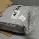 Bedsure Comforter Set Queen Size - Cotton Fabric with Microfiber Inner Fill, Grey Stone Color Soft Bed Set for All Seasons, 3 Pieces, 1 Comforter (90" x 90") and 2 Pillow Cases (20" x 26")