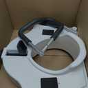 Drive Medical 2-in-1 Raised Toilet Seat with Removable Padded Arms - Elevated Bathroom Safety Support - Secure Locking Attachment - Easy Height Assistance - Durable Construction, Standard Toilets