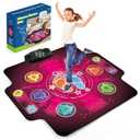 Electronic Dance mat for kids,Upgraded Light-up 6-Button Dancing Pad,Wireless Bluetooth toys,Birthday Christmax Musical Gifts for boys girls,Built-in Music Playmat,Ages 3 4 5 7 8 9 10 11 12+ Year Old