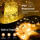 6 Pack Fairy Lights Battery Operated with Remote 7ft 20 LED Mini String Twinkle Lights Waterproof 8 Modes Firefly Starry Moon Lights for Mason Jars DIY Christmas Wedding Party Bedroom Decoration