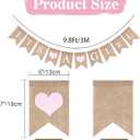 GCQQ Its a Girl Banner No DIY Baby Shower Girls Banner Sign, Burlap Babies Showers Girls Banners for Gender Reveal, Welcome Baby Backdrop Decoration