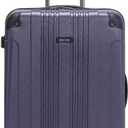 Kenneth Cole REACTION Out of Bounds Lightweight Hardshell 4-Wheel Spinner Luggage, Smokey Purple, 28-Inch Checked