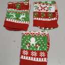 JOYIN 3 Pack 18 Christmas Stockings, Large Size Rustic Cable Knit Xmas Stocking in Red & Green, for Family Holiday Season Decorations