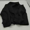 Tankaneo Womens Cropped Wool Blend Pea Coat Casual Long Sleeve Double Breasted Notched Lapel Overcoat Jackets, XL