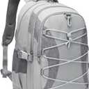 BLUEFAIRY Middle High School Backpack for Boys Girls Large Bookbag with Laptop Compartment Back to School Book Bags for Teens Teenagers Mochilas Escolares para Nios Nias (Light Gray/Gray, Solid)