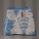 Lanpn White and Blue 16x16 Christmas Pillow Covers Set of 4, Decorative 16 Inch Winter Snowflake Throw Pillow Case Xmas Cushion Cover for Indoor Home Sofa Light Blue