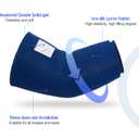 Freeze Ice Sleeve for Elbow & Knee Arm Ice Pack Sleeves Wrap for Injuries Compression, Reusable Gel Cold Packs for Ankle, Calf - Flexible Cold Wrap for Meniscus, ACL, MCL, Pain Relief (Blue, M)