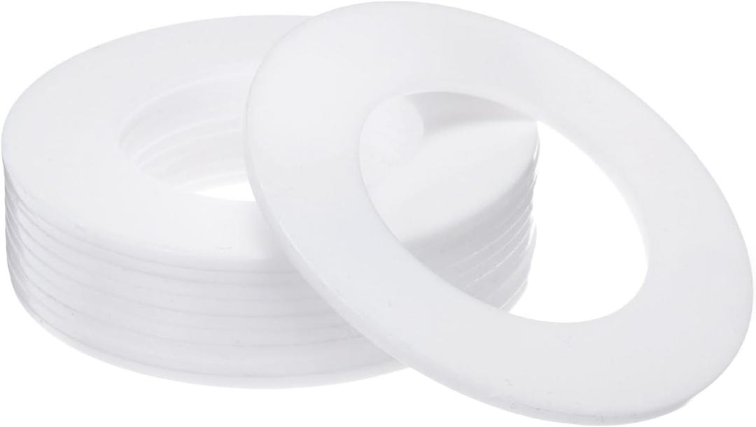 PATIKIL Flat Washers, 10 Pcs 102mm OD 57mm ID 3mm Thickness DN50 PTFE Seal Washers Flange Gasket Sealing Gasket for Faucet Pipe Water Hose