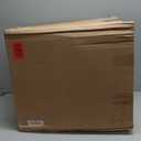 IRIS USA Large Top Entry Cat Litter Box Made in USA, Covered Enclosed Design with Lid, Litter Catching Grooved Top, Scatter Shield, Dog Proof, Scoop Included, Odor Control, Beige/White