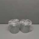 Anmire 2 Pack Blue Seeded Glass Lamp Shades, Cylinder Light Fixture Replacement Globe or Cover with 1-5/8-Inch Fitter for Chandelier Wall Sconce Pendant Light G0129-Cylinder Bubble 2 Glass Blue