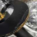Black Gold Vessel Sink Tall High Brushed Brass Unique Modern Single Handle 2 Tone Luxury Tall Unique Bathroom Faucets, Vanity Taps with Pop up Drain for RV Bar Laundry