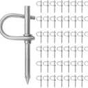 Box of 100 5/8 Inch Nail On Drive Rings Heavy Duty Galvanized Steel Cable Management Rings for Low Voltage Cable Commercial Residential Wood Construction Electrical Wire, Corrosion Resistant