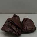 Genina Dining Chair Covers Set of 2, Waterproof PU Leather Dining Seat Covers Stretch Wipeable Dining Room Seat Cover Kitchen Chair Slipcover Protector (Rear-Covered Design, Chocolate)