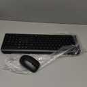 Wireless Keyboard and Mouse Combo, Full Size Silent Ergonomic Keyboard and Mouse, Long Battery Life, Optical Mouse, 2.4G Lag-Free Cordless Mice Keyboard for Computer, Mac, Laptop, PC, Windows (Black)