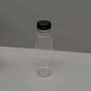 Holotap 42 Pcs 12 OZ Juice Bottles with Caps Bulk, Empty Plastic Bottles with Black Tamper Evident Lids for Juicing, Protein Drinks and Other Beverage Drink Containers (Black, 12OZ)