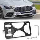 No Drill Front License Frame Compatible with Mercedes-Benz AMG S Class 2014-2020 Anti-Theft License Plate Tow Hook Mount Holder Car Tag Covers Rust-Proof, Rattle-Proof Car Accessories