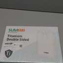 Titanium Cutting Board for Kitchen, Cutting Board Double Sided Food Grade, Pure Titanium/PP, Easy to Clean Large Size 1611 (15.6"L x 10.8"W, Silver)