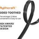 Zip Ties Heavy Duty 12 inchV-Shaped Toothed Double Sided With 200 LBS Tensile Strength Cable Ties Extra Large Wire Ties Adjustable Nylon Tie Wraps for Indoor Outdoor Patented Design80 Pack Black