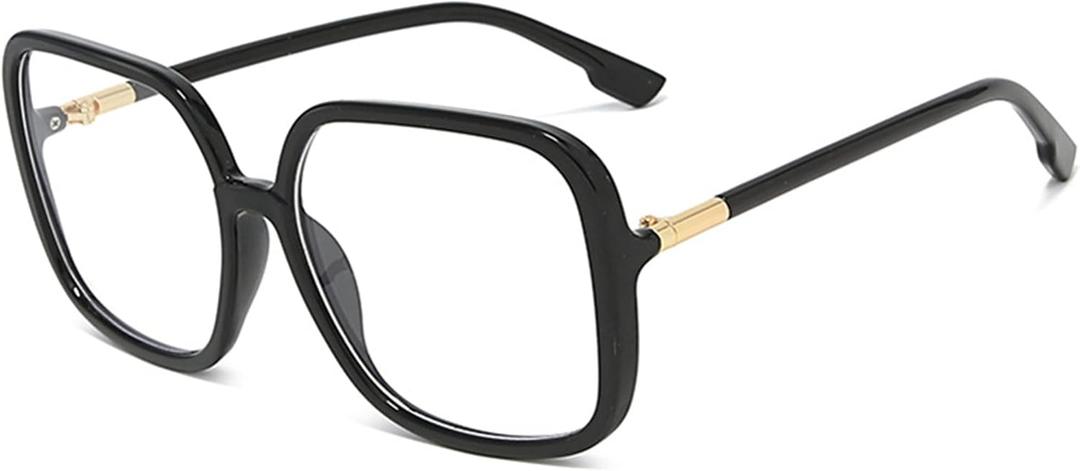 Retro Square Reading Glasses For Women Blue Light Blocking Oversized Eyeglass Frames Large lens