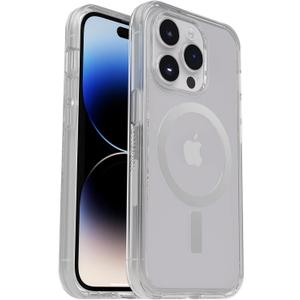 OtterBox iPhone 14 Pro Max (Only) Symmetry Clear Series+ Case - Clear - Ultra-Sleek - Snaps to MagSafe - Raised Edges Protect Camera & Screen - Non-Retail Packaging