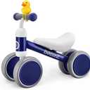 Baby Balance Bike Toys for 12-36 Months Kids Toy Boy and Girls Gifts Toddler Best First Birthday Gift Children Walker No Pedal Infant 4 Wheels Bicycle (Classic, Blue)