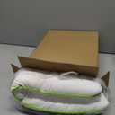 Low Profile Flat Thin Pillow (3.35) for Stomach & Back Sleepers, Soft Flat Bed Pillow with 7D Fiber Fill & Cotton Cover, Standard Size, Machine Washable