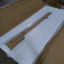 BARNSMITH 60x80" Sliding Closet Door, 5-Panels Preassembled Frosted Glass Door Panel with Hardware Kits & Matching Fascia, MDF Covered with Water-Proof & Anti-Scratch PVC Surface, White