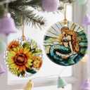 2 x Enchanting Mermaid Christmas Ornaments: Christmas Tree Ornaments & Holiday Decor  Perfect Holiday Presents & Gift Ideas for Friends, Coworker, Family, Mermaid Lover, and Ocean Lover