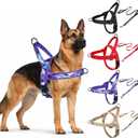 No Pull Dog Harness and Leash Set-Vest with Handle & 5FT Dog Leash with Car Seatbelt Clip,Breathable Mesh & Quick Fit Dog Harness Easy for Medium Large Dogs Training Walking(Camo Purple,XL) (XL:Belly Chest-30.6''-39.2'')