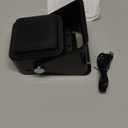 Wireless Induction Speaker 5-in-1 Bluetooth Speaker with Phone Stand,Stereo Sound, 3500mAh Rechargeable, 8 RGB Ambient Light, 360 Adjustable Holder for iPhone/Android/iPad,Gifts for Men Women (Black)