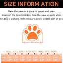 Dog Shoes, Outdoor Dog Boots Non-Slip Waterproof Dog Booties for Medium to Large Dogs 4Pcs for Winter Snowy Day, Summer Hot Pavement with Rugged Sole Orange