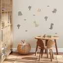 Dinosaur Wall Decals - Easy-to-Apply & Removable Wall Stickers: Transform Your Toddlers Bedroom with Durable, Vibrant Peel-and-Stick Wall Decor  Stickers for Kids