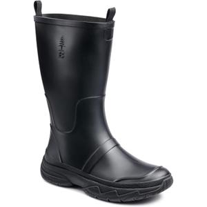 BASS OUTDOOR Men's Field Rainboot Ankle Boot (11, Black)