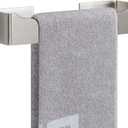 NearMoon Self Adhesive Hand Towel Holder/Towel Ring, Stainless Steel Hand Towel Bar Rustproof Stick on Wall-Towel Rack for Bathroom/Kitchen, Square Sticky and Wall Mounted (9 Inch, Brushed Nickel)