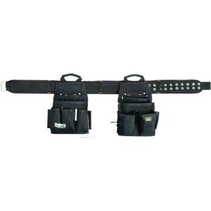 CLC Custom Leathercraft 5609 3 Piece Electrical Combo Tool Belt, 20 Pocket, Black, 29-46 inches