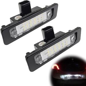 2Pcs LED License Plate Light Lamps 6000K White - Compatible with 2009 to 2019 Ford Flex, 2008 to 2011 Focus, 2006 to 2012 Fusion
