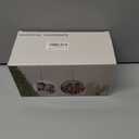 AMONE Sublimation Ceramic Ornaments - Bulk Ceramic Discs for Heat Press Printing - White Round Porcelain Ornament Personalized Xmas Tree Ornament (White-Heart -25PC)